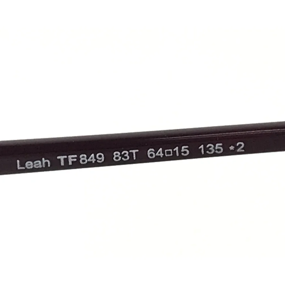 Tom Ford Sunglasses Leah TF849 83T Shiny Purple Frames w/ Purple Gradient Lenses